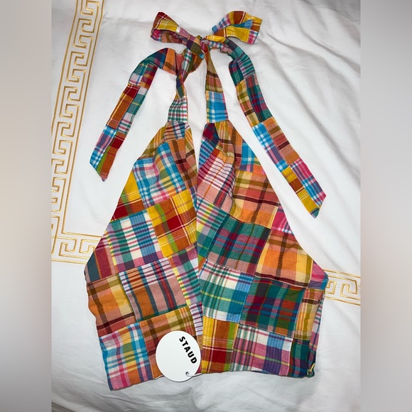 Staud Kai Patchwork Halter Top - Picture 4 of 7